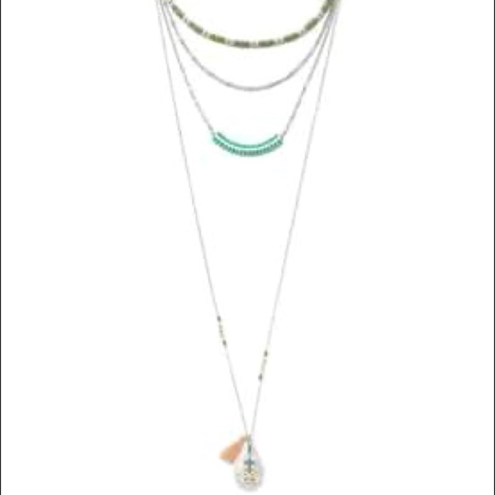 New in box Stella and Dot Frieze layering necklace